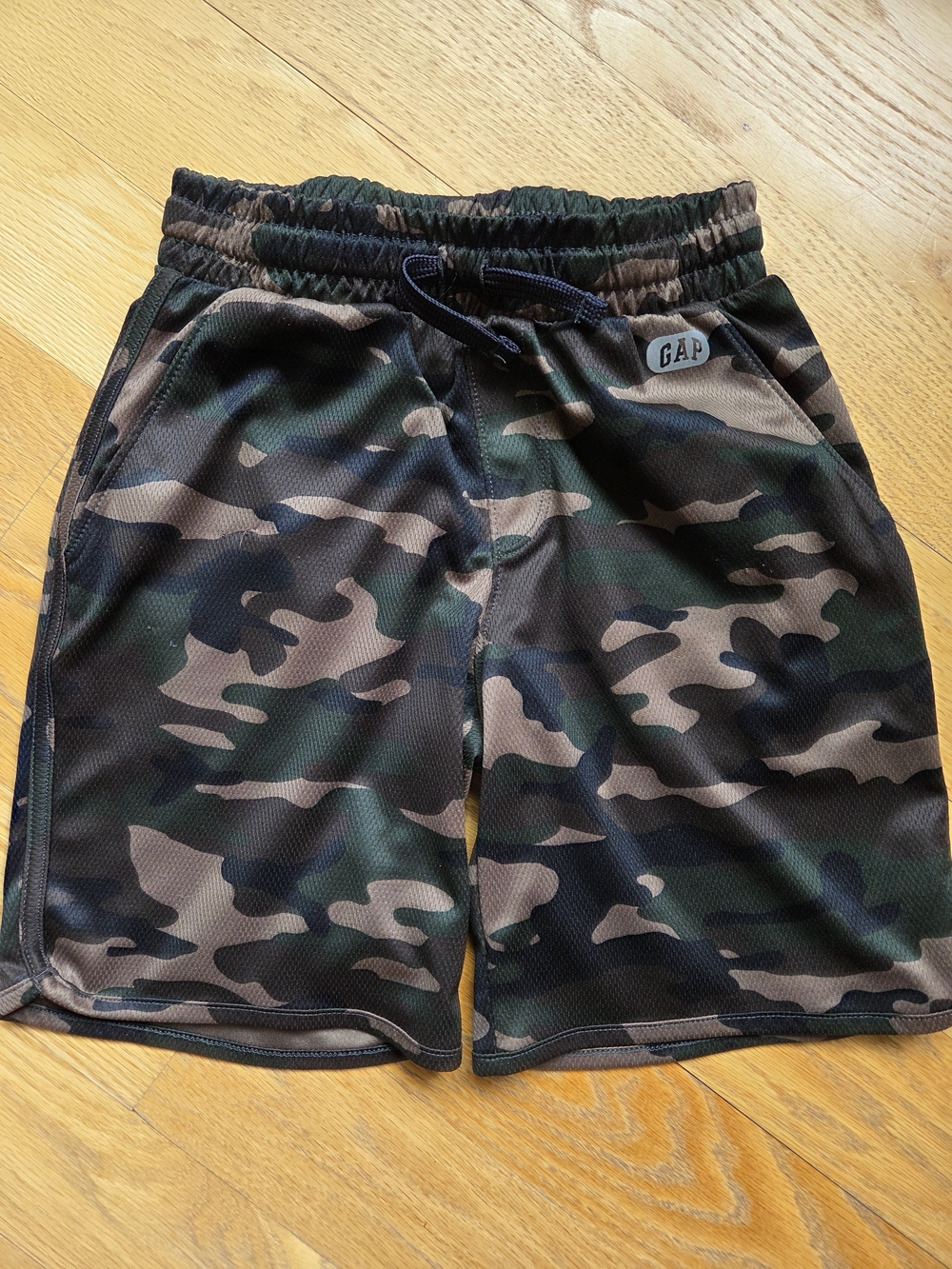 GAP Boys' Camouflage Athletic Shorts - Green, Brown, Black